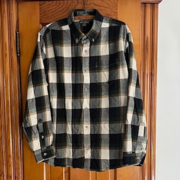 Eddie Bauer Plaid Shirt Long Sleeve Relaxed Fit Collared  Men's Large - Picture 2 of 7